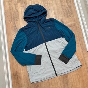 The North Face | Women's Mountain Full Zip Hoodie Blue Grey Jacket, Size XL